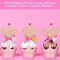 72PCS Glittery Princess Cupcake Toppers – Pink & Gold Crown Tiara Picks for Birthday, Baby Shower & Wedding